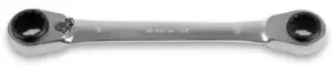 Image of Beta Tools 192 813 Rev 4in1 Flat BiHex Ring Ratchet Wrench 8x10/12x13 |001920008