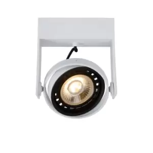Image of Griffon Modern Ceiling Spotlight - LED Dim to warm - GU10 - 1x12W 2200K/3000K - White