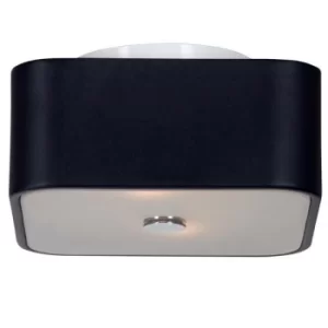 image of Linea Verdace Quadro Cylindrical Ceiling Light Black