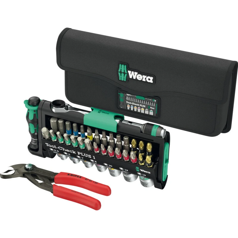 Image of Wera Tool Check Combi 40 Piece Screwdriver, Socket and Pliers Set 5049070001