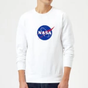 Image of NASA Logo Insignia Sweatshirt - White - XXL