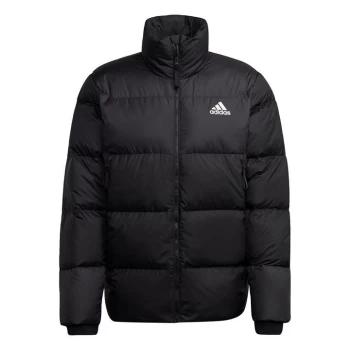 image of adidas D11 Big Baffle Down Hooded Jacket Mens - Black