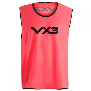 image of VX-3 Hi Viz Mesh Training Bibs Mens - Flurscnt Red