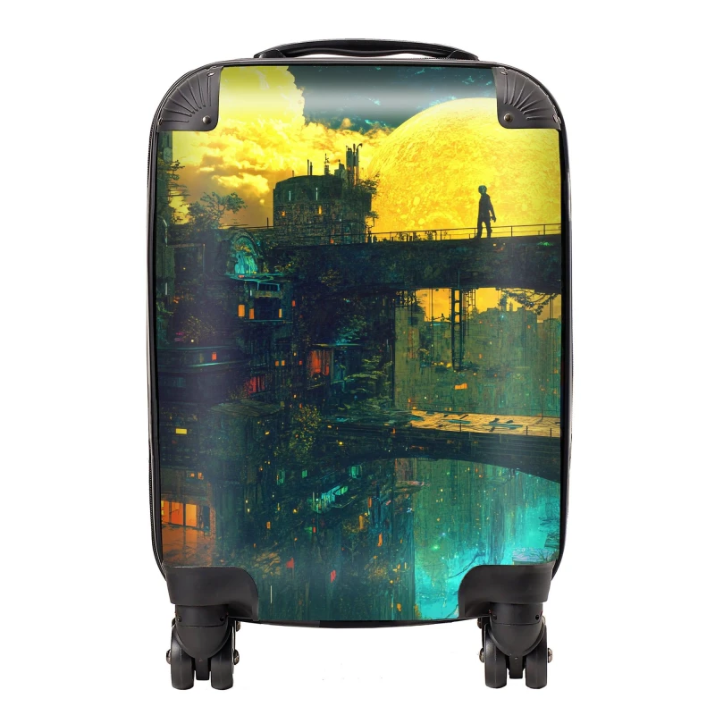 Image of Designer Luggage Elena Sable: 00058 Suitcase Size: Large Multicolor Unisex Large