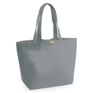 Image of Westford Mill Organic Marina Tote Shopping Bag (20L) (One Size) (Grey)