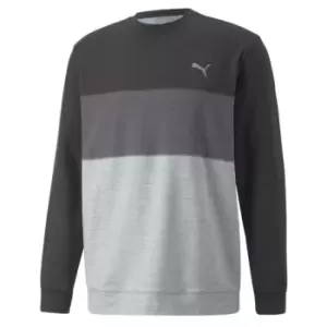 Puma Colourblock Crewneck Mens - Black