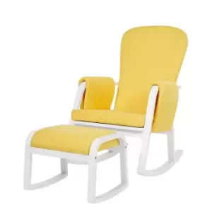 Image of Ickle Bubba Dursley Rocking Chair And Stool - Sunshine