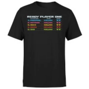 image of Ready Player One 8 Bit Scoreboard T-Shirt - Black