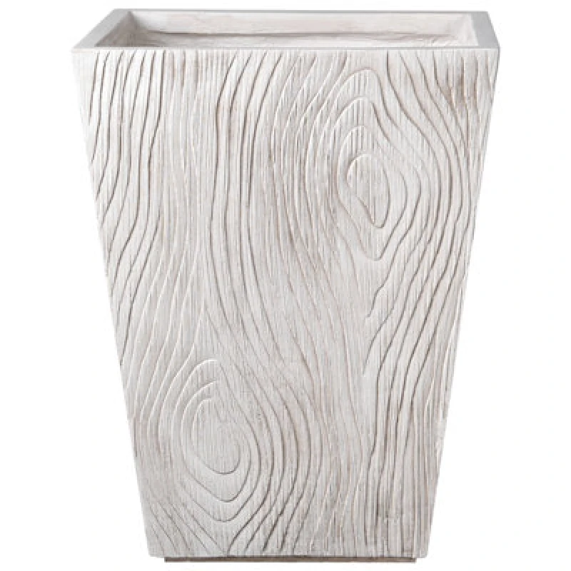 Image of Beliani Plant Pot Baihe 42cm Light Beige