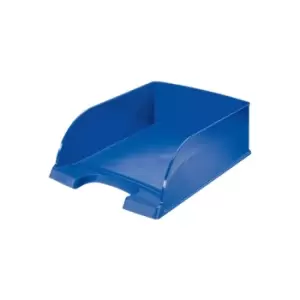 image of Plus Jumbo Letter Tray A4 - Blue - Outer Carton of 4