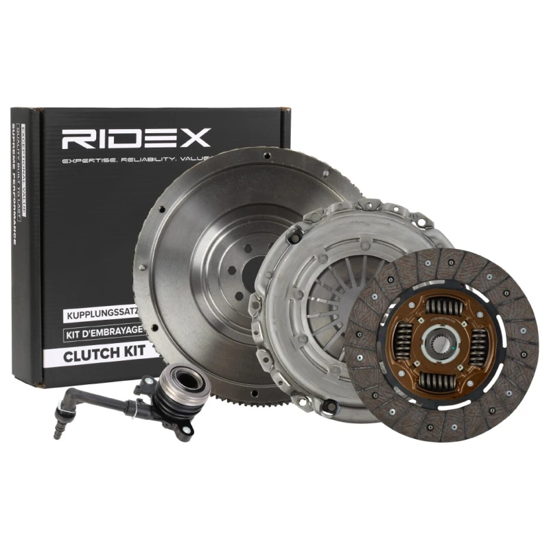 Image of RIDEX 479C3279 Clutch with central slave cylinder, Conversion from dual-mass flywheel to single-mass flywheel Clutch Kit (479)