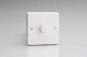 image of Varilight 1-Gang 2-Way Push-On/Off Rotary LED Dimmer 1 x 15-220W (max 30 LEDs) - KQP221W