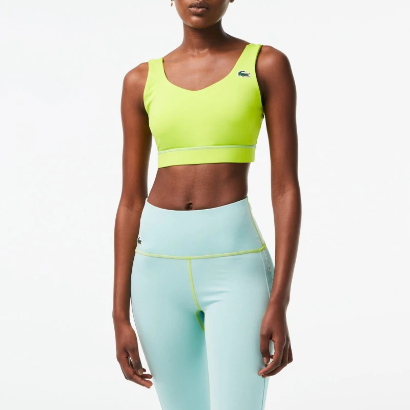 Image of Lacoste Ultra Dry Bra - Yellow Yellow 8