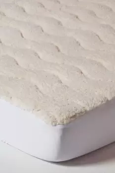 Image of Luxury Thick Fleece Mattress Topper Euro Size