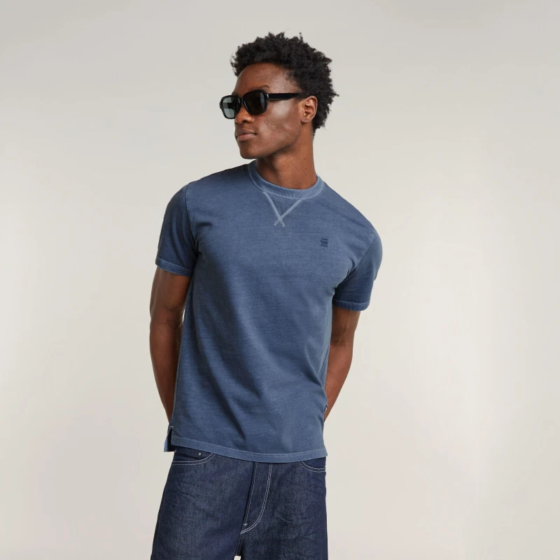 Image of G Star Mens Nifous Regular Fit T-Shirt Sea Blue male Small