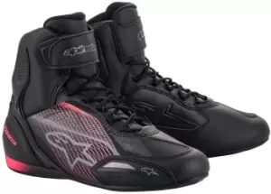 image of Alpinestars Stella Faster 3 Ladies Motorycle Shoes, black-grey-pink, Size 36 for Women, black-grey-pink, Size 36 for Women