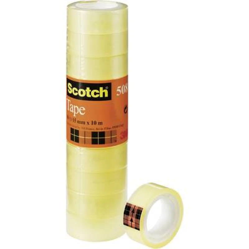 Image of Scotch Scotch FT-5100-9661-1 5081510 Tape Transparent (L x W) 10 m x 15mm 10 pc(s) 5081510