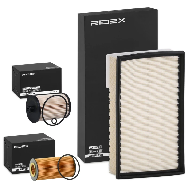 Image of RIDEX 4055F7777 Filter Set with gasket/seal, with seal ring Filter Set (4055)