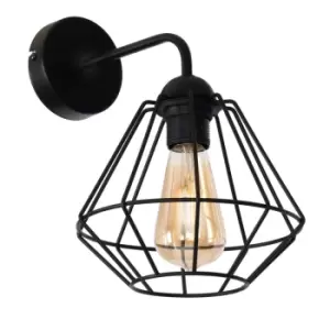Image of Milagro Wall Lamp Colin Black 1 x E27