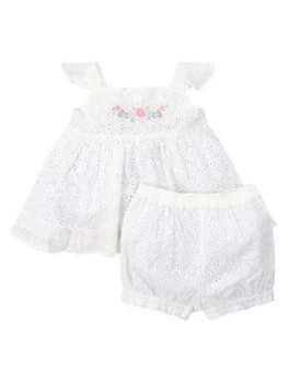 image of Monsoon Baby Girls Rosie Set - Ivory