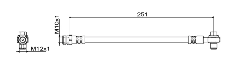 Image of Brake hose METZGER 4111830