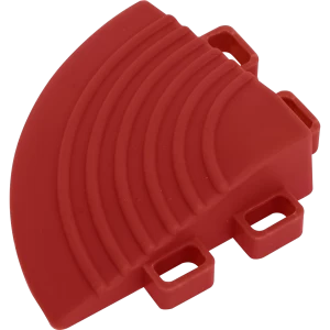 Image of Sealey Anti Slip Polypropylene Corner Floor Tile Red 60mm 60mm Pack of 4