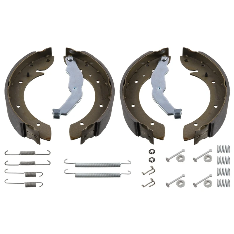 Image of FEBI BILSTEIN 30594 Brake Shoes Rear Axle, Ø: 229mm, with fastening/mounting material Brake Shoe Set (70)