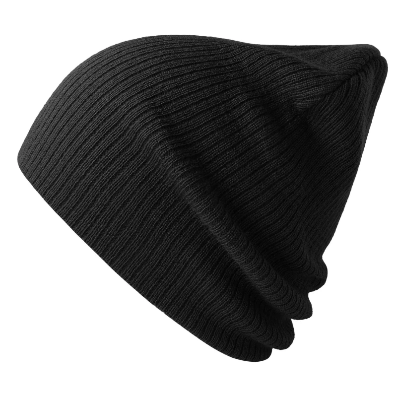 Image of Atlantis Atlantis Men Brad Slouch Beanie in Black One Size Male 5063470814893