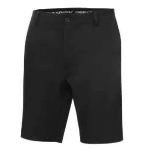 Image of Calvin Klein BULLET REGULAR FIT STRETCH SHORT - BLACK - 32