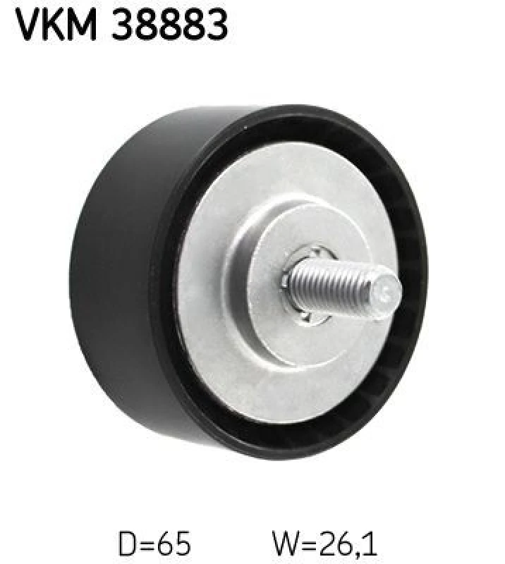 Image of SKF Deflection / guide pulley, V-ribbed belt SKF VKM 38883