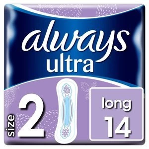 image of Always Ultra Long Sanitary Pads 14pck