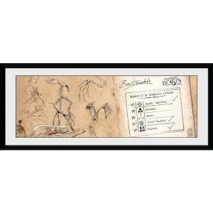 Image of Fantastic Beasts Bow Truckle Framed Collector Print