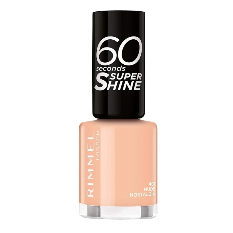 Image of Rimmel 60 Seconds Super Shine Nail Polish - 401 Nude Nostalgia