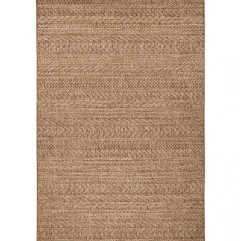 Image of The Rugs Indoor Outdoor Granado Rug Chevron Design, Weather Resistant Pile In Beige