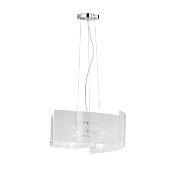 image of Signa Modern 3 Light Pendant Ceiling Light White