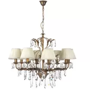 image of Onli Karen Multi Arm Chandelier with Shades Bronze