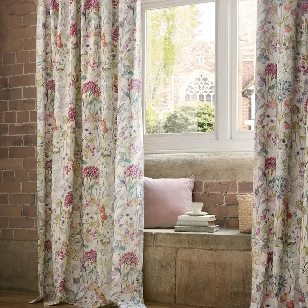 Image of Voyage Maison Country Hedgerow Curtains, 229 x 274cm, Lotus