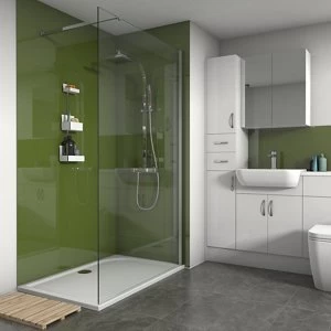 Splashwall Gloss Forest 2 sided Shower Panel kit (L)1200mm (W)1200mm (T)4mm