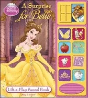 Image of disney princess lift a flap sound book a surprise for belle