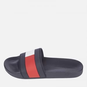 Image of Tommy Hilfiger Mens Essential Flag Pool Slide Sandals - Desert Sky - UK 10