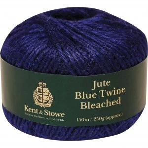 Kent and Stowe Jute Garden Twine Bleached Blue 150m