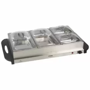 image of Cooks Professional G0012 4-section Buffet Warmer - Silver