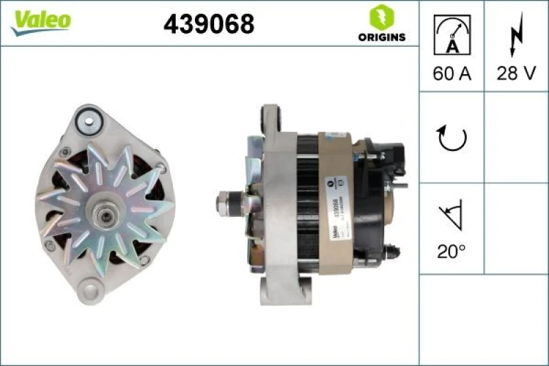 Image of Alternator VALEO 439068