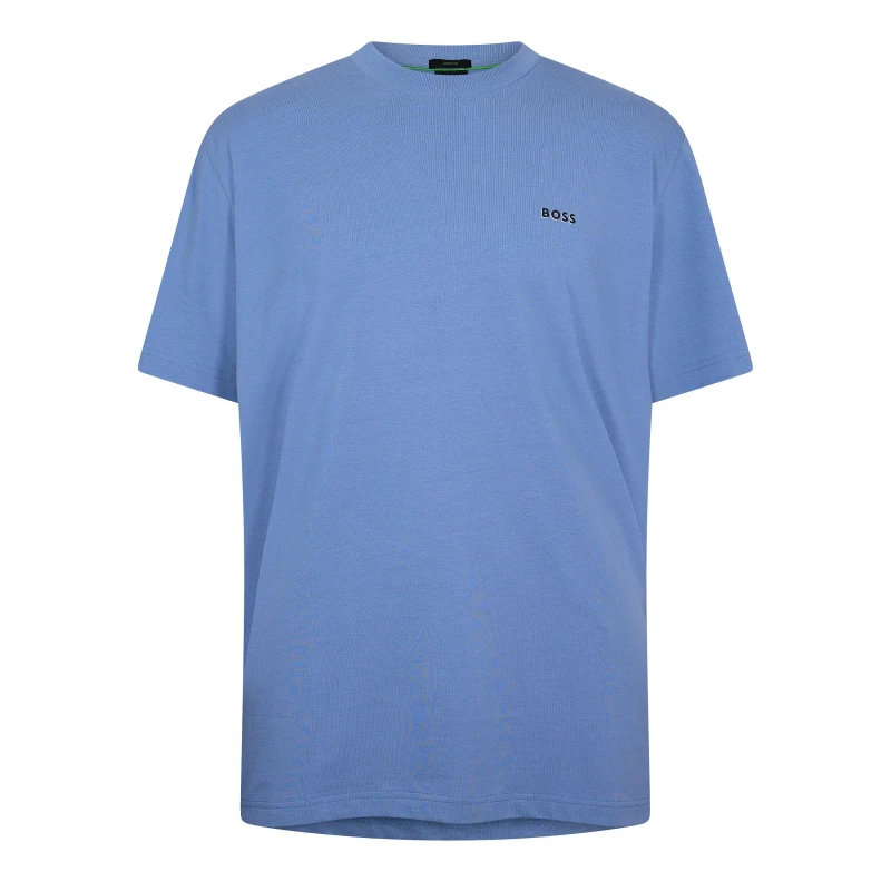 Image of Boss Mens Logo T-Shirt, Logo Design Open Blue male S