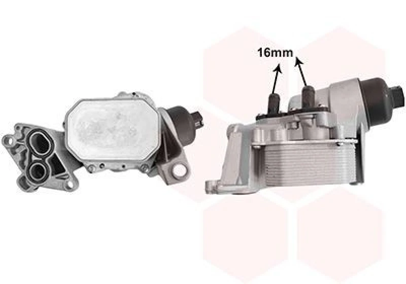 Image of VAN WEZEL Engine oil cooler VAN WEZEL 43013721