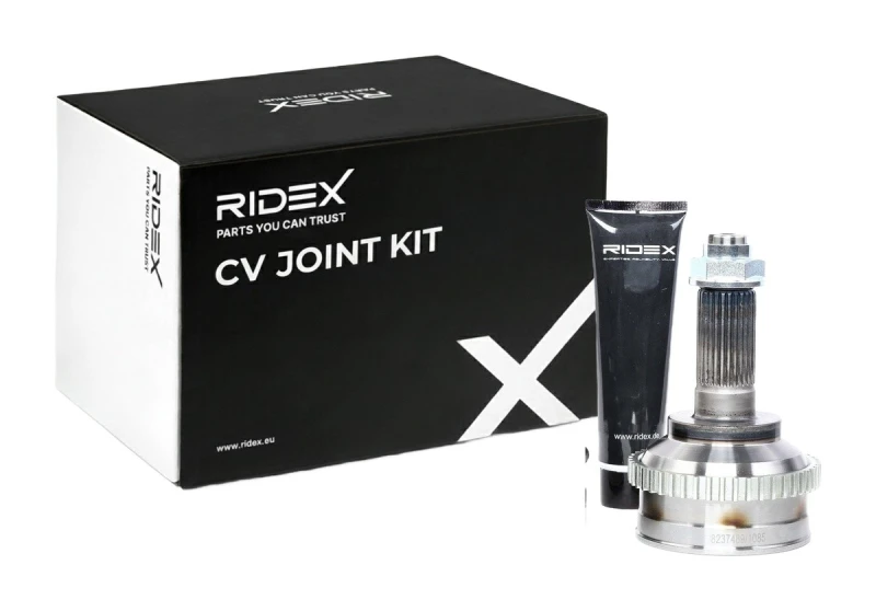 Image of RIDEX 5J0093 CV Joint Wheel Side, for vehicles with ABS Rubber Joint Kit,drive shaft (5)