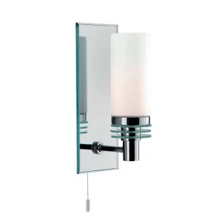 image of 1 Light Bathroom Wall Light Chrome, Mirror IP44, G9