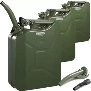 image of Jerry Can 3Pcs Set Metal 20L incl. Pourer