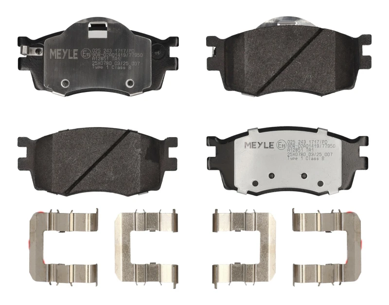 Image of Brake pad set MEYLE 025 243 1717/PD