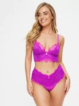 Image of Ann Summers Knickers The Beloved High Waist Brazilian - Bright Pink, Bright Pink, Size 12, Women